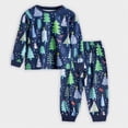 thumbnail image 5 of TOWED22 Toddler Baby Girl Outfits Ruffle Long Sleeve Print Tops + Flare Pants Set Toddler 2Pcs Fall Winter Clothes Size:5-6 Y,Color:Blue, 5 of 5