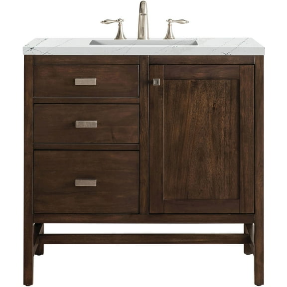 James Martin Vanities E444-V36-3Enc Addison 36" Free Standing Single Basin Poplar Vanity