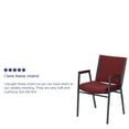 thumbnail image 5 of Flash Furniture 4 Pack HERCULES Series Heavy Duty Burgundy Patterned Fabric Stack Chair with Arms, 5 of 14