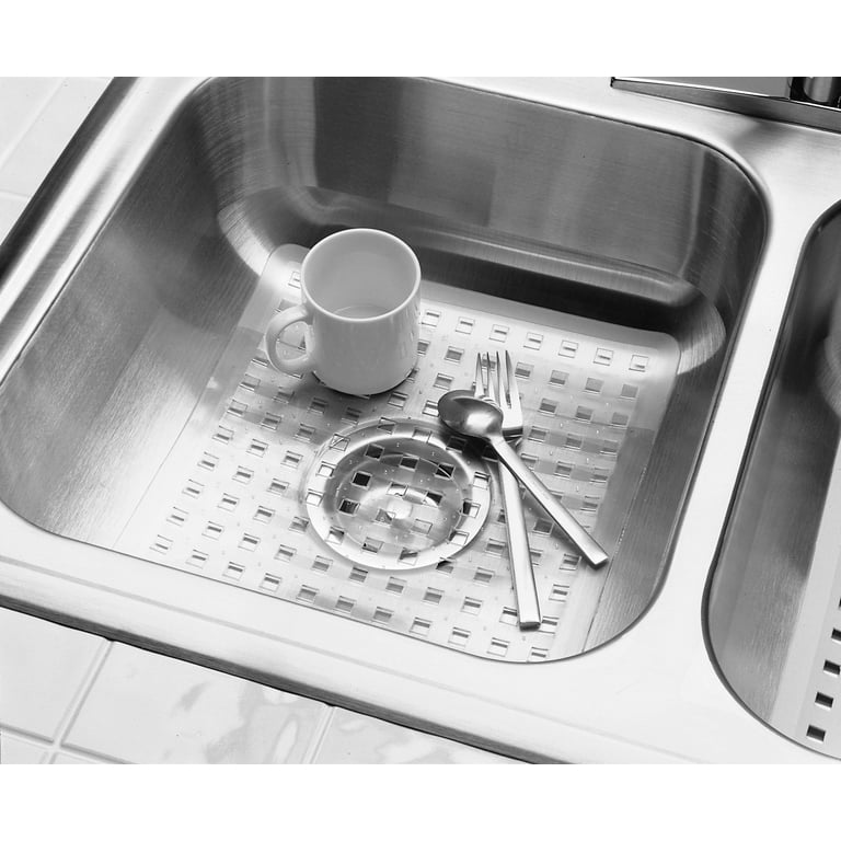 Euro Kitchen Sink Protector Mat, Regular, Clear – iDesign