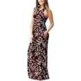 thumbnail image 2 of Aiyino Women's Sleeveless/Long Sleeve Plain Maxi Dresses Casual Long Dresses with Pockets, 2 of 6
