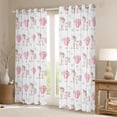 thumbnail image 2 of Homewish Cartoon Unicorn Blackout Curtains Set of 2 (52x84 Each) for Preppy Child,Kawaii Hot Air Balloon Window Curtains,Chic Floral Flowers Curtains and Drapes,Breathable Home Decor, 2 of 6