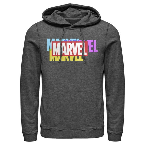 Men's Marvel Essential Colorful Logo  Pull Over Hoodie