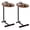Brown, variant on LENLN Modern C-shaped Side Table Set of 2, Bedside End Table, Coffee Tray for Couch Bed, Living Room and Small Spaces