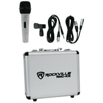Rockville RMC-ICE Pro Diamond Vocal Karaoke Microphone w/Great Sound Case Cable