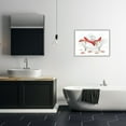 thumbnail image 2 of Stupell Industries Large Red Starfish Ocean Inspired Claw Bath Tub, 24 x 30, Designed by Ziwei Li, 2 of 7