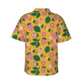 thumbnail image 3 of Daiia Strawberry Hawaiian Shirt for Men Gentle Cotton Regular Short Sleeve Casual-3X-Large, 3 of 9