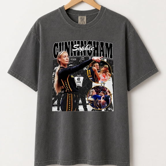 CLOTEX Sophie Cunningham Point Signature Basketball Shirt, Comfort Colors Shirt, Sophie Cunningham Pointing Meme, Sophie Cunningham Shirts, Black S