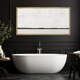 thumbnail image 5 of IDEA4WALL Extra Large Framed Canvas Print Wall Art Minimalist Dotted Horizon Line in Monochrome Fine Art Classic Pastel Boho Artwork Wall Decoration Relax/Calm for Living Room - 60"x30", 5 of 5
