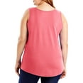 thumbnail image 5 of JMS by Hanes Women's Plus Size Shirttail Tank, 5 of 5