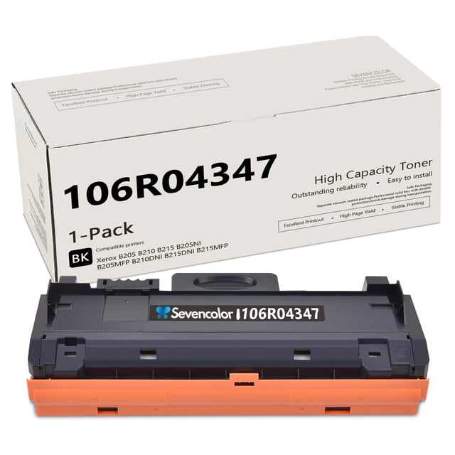 106R04347 Toner Cartridge Compatible with Xerox 106R04347 for B205 Printer