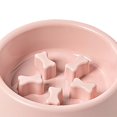 thumbnail image 5 of Comedero para perros y gatos, cuenco para comida para perros y gatos, cuenco duradero antideslizante para mascotas, para evitar asfixia, gatos y rosado Yinane Comedero lento para perros, 5 of 5