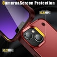 thumbnail image 2 of ELEHOLD Rugged Case for iPhone 15 Plus,Hybrid Military Grade Drop Protection Built-in Hidden Kickstand Shockproof Armor Cover for iPhone 15 Plus,Red, 2 of 7