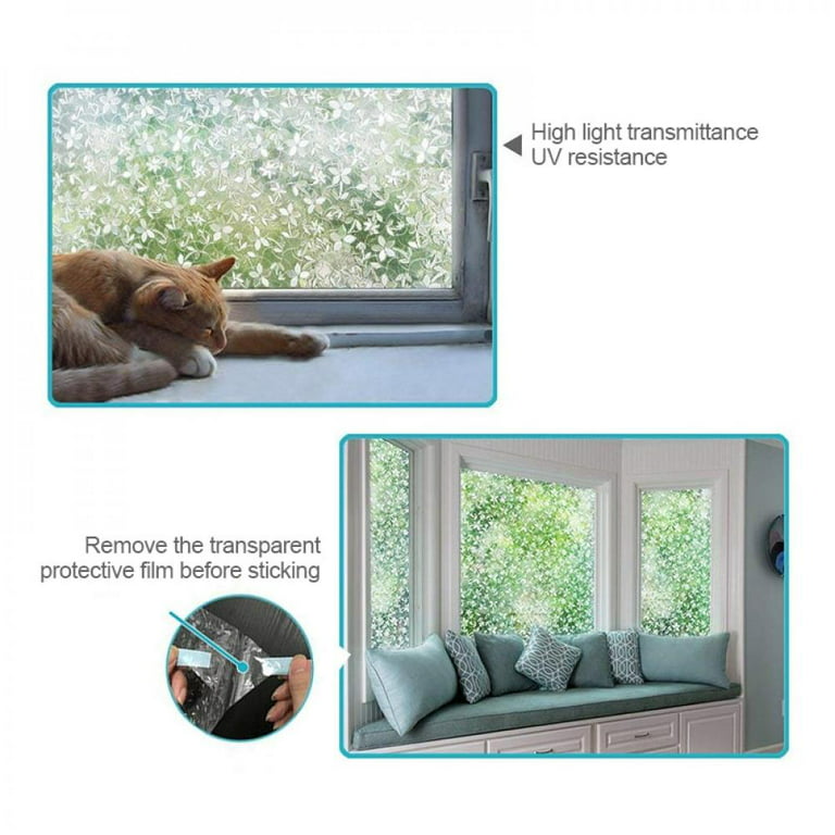 VViViD+ Hexagon Frosted Window Film Privacy Vinyl (3ft x 5ft)