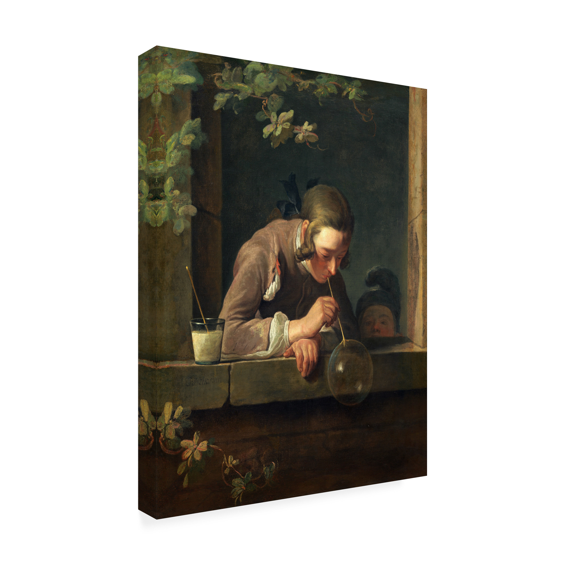Chardin 'Soap Bubbles' Canvas Art