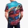 thumbnail image 6 of Salouo Colorful Ocean Sea Turtle for Men's Short Sleeve Polo Shirts,Polo Shirts for Men Performance Short Sleeve Golf Shirt Athletic Casual Collared T-Shirt-X-Large, 6 of 8