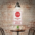 thumbnail image 5 of Stop Appointment Only Strictly No Visitors Without An Appointment Sign 12X8 Inch Tin Sign Great For Garden And Yard Wall Decor, 5 of 6