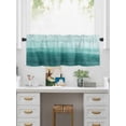 thumbnail image 5 of Valances for Windows Abstract Ocean Rod Pocket Cafe Window Treatments Valance Curtains for Kitchen Bathroom Laundry Basement Windows 42"x12", 5 of 9
