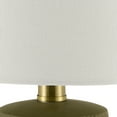 thumbnail image 5 of Livabliss Leipzig Rustic Accent Table Lamp, 20-inch, Dark Green with White Shade, 5 of 5