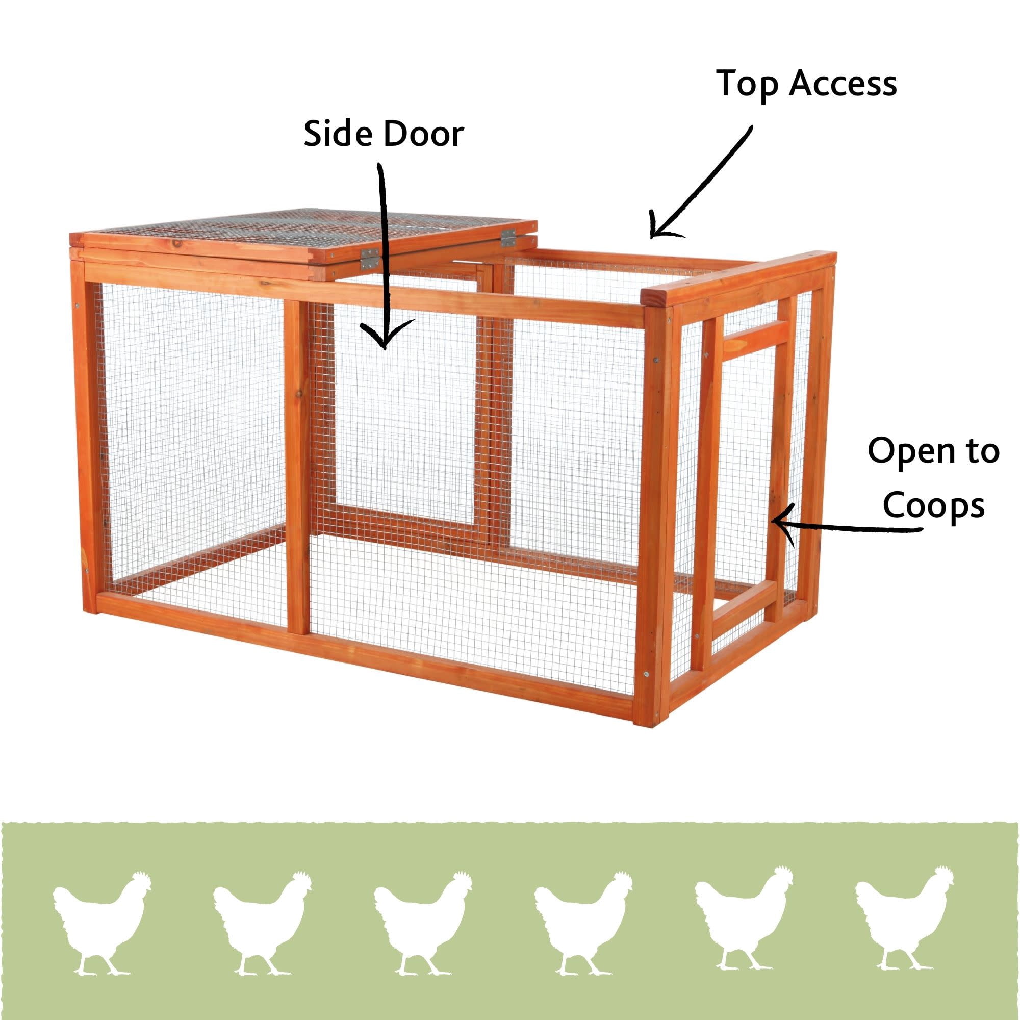 TRIXIE Weatherproof Outdoor Wooden Chicken Coop with 2 Nesting