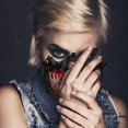 thumbnail image 4 of Halloween Dance Performance Two Half Face Bleeding Tiger Yasha Tengu Human Wolf, 4 of 4