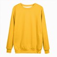 thumbnail image 4 of Towmus Solid Sweatshirt Pullover for Women Long Sleeves Color Tunic Tops Crewneck Hoodless Tunic Tops Casual Sweatshirt, 4 of 4