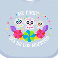 thumbnail image 4 of Inktastic My 1st DÃ­a De Los Muertos with Sugar Skulls and Flowers Boys or Girls Baby Bib, 4 of 4