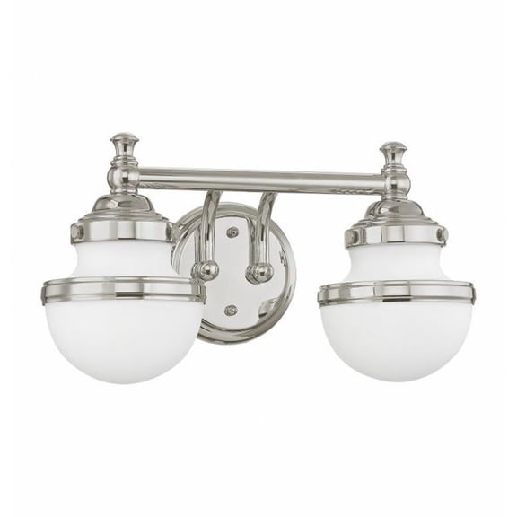 2 Light Bathroom Light in Modern Style 15 inches Wide By 8.25 inches High-Polished Chrome Finish Bailey Street Home 218-Bel-2120612