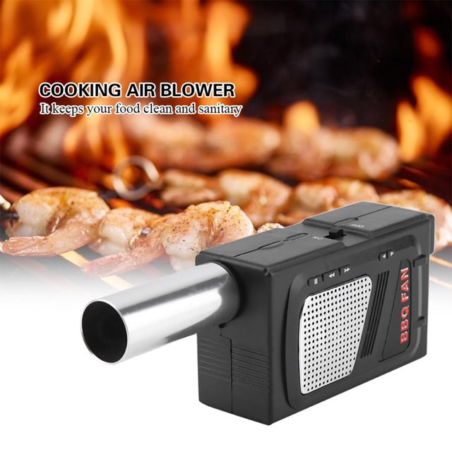 pitrice Ventilateur Portable de Cuisson Électrique 5V pour Barbecue, Souffleur d'Air pour Barbecue, Réchaud à Soufflet Alimenté par USB