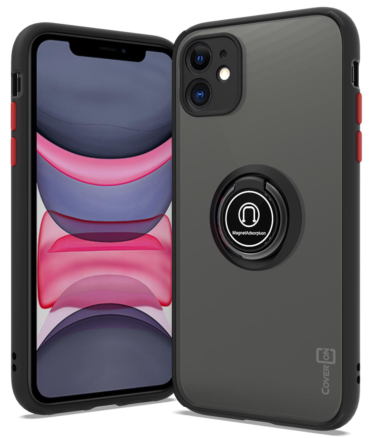 CoverON Apple iPhone 11 Pro Max Case with Magnetic Car Mount Compatible  Ring Holder Kickstand Phone Cover - Dynamic Series 