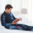 thumbnail image 6 of Sikiie Heart Axolotl Mens Pajama Set, Soft Warm Long Sleeve Sleepwear, Cozy Button-Down Pjs for Men-Large, 6 of 7
