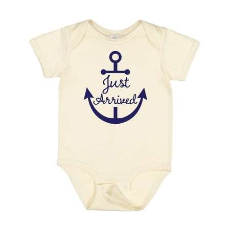 

Inktastic Just Arrived Nautical Anchor Gift Baby Boy or Baby Girl Bodysuit