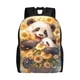 thumbnail image 1 of Fotbe Cute Panda Sunflower Mochila de Viaje para Laptop, Mochila Ejecutiva Delgada y Resistente 15.6", 1 of 8