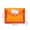 Orange, variant on A4 Pink Transparent Plastic Envelope File Folder, Snap Closure Document Organizer Bag with Label Pocket for Office and Everyday Use