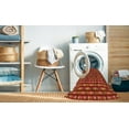 thumbnail image 2 of Ahgly Company Machine Washable Indoor Square Transitional Orange Area Rugs, 6' Square, 2 of 7