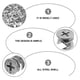 thumbnail image 3 of Accesorios de bloqueo de leva de 50 unids Conector de muebles de 15 mm para la cómoda del cajón del gabinete, 3 of 6