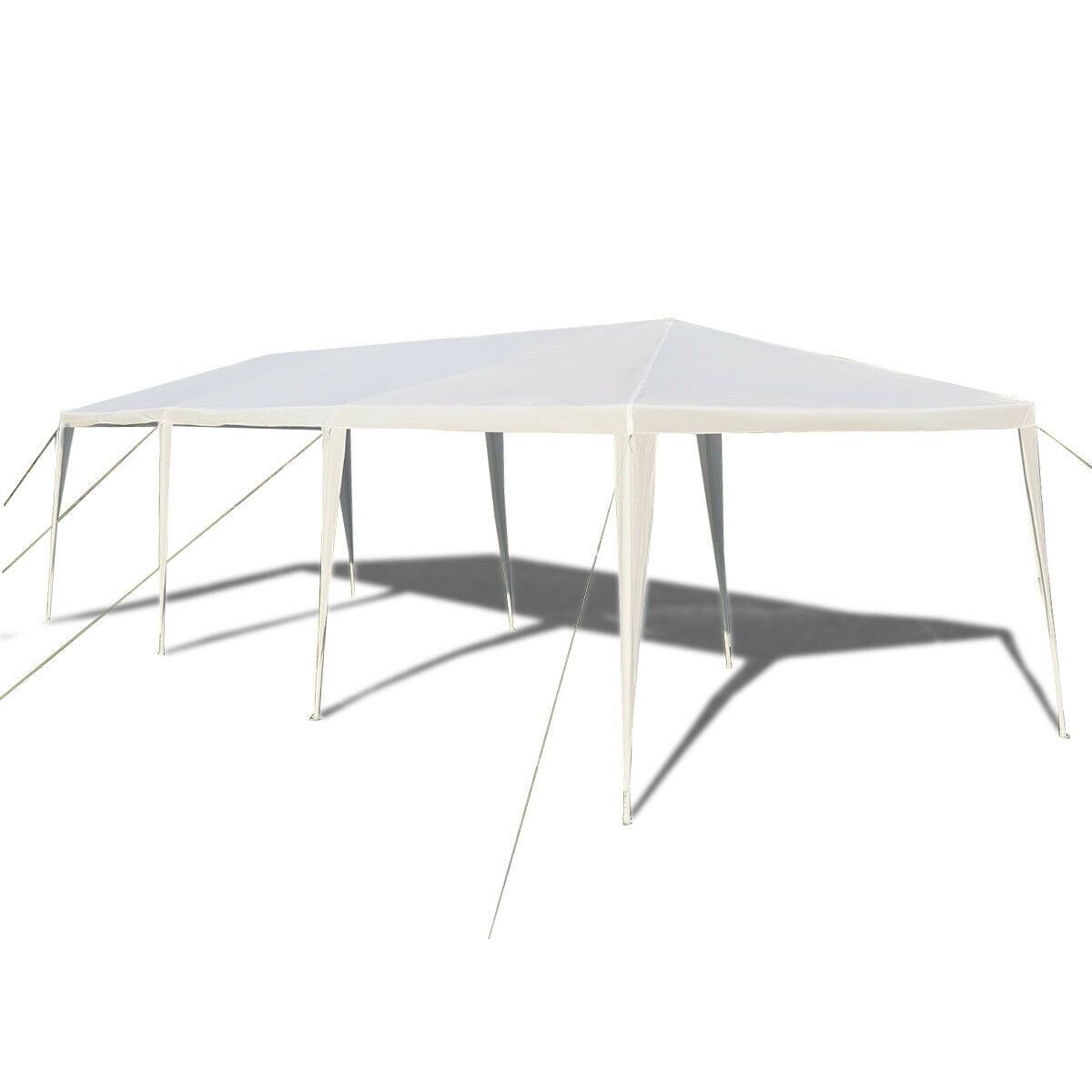 Gymax White 10' x 30' Outdoor Gazebo Canopy Wedding Party Patio Tent ...