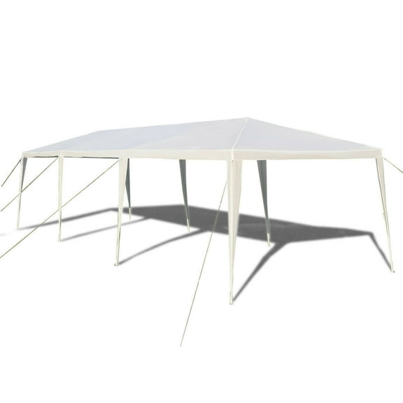 Gymax White 10' x 30' Outdoor Gazebo Canopy Wedding Party Patio Tent