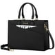thumbnail image 1 of Bolso LOVEVOOK tipo cartera, bolso de mano, cuero negro, para mujer, 1 of 8