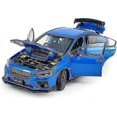 thumbnail image 3 of 2016 Impreza WRX STI S207 Diecast Model Cars Racing Sports Toy Car 1/32 Scale Metal Childrens Die-cast Vehicles with Light, 4 Doors Open, Hood &, 3 of 5