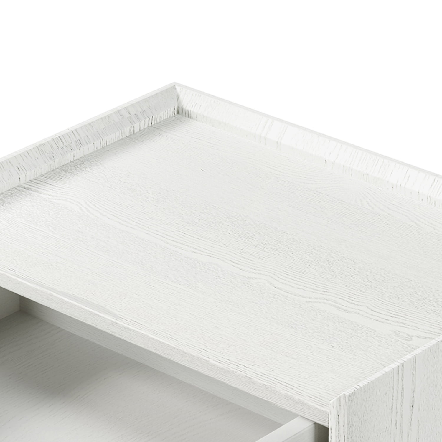 Kadyn Nightstand Side Table, Modern End Table with One-Drawer and Solid Wood Legs, Solid Wood Nightstand for Bedroom, White Kadyn Nightstand Side Table, Modern End Table with One-Drawer and Solid Wood Legs, Solid Wood Nightstand for Bedroom, White