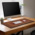 thumbnail image 7 of Gaming Mouse Pad Retro Boho, Large Mousepad Office Desk Mat, Work Desk Mat Non-Slip Rubber Base Waterproof with Stitched Edges, 35.4 X 15.7 inch for Work/Game/Office/Home Vintage Bohemian, 7 of 7