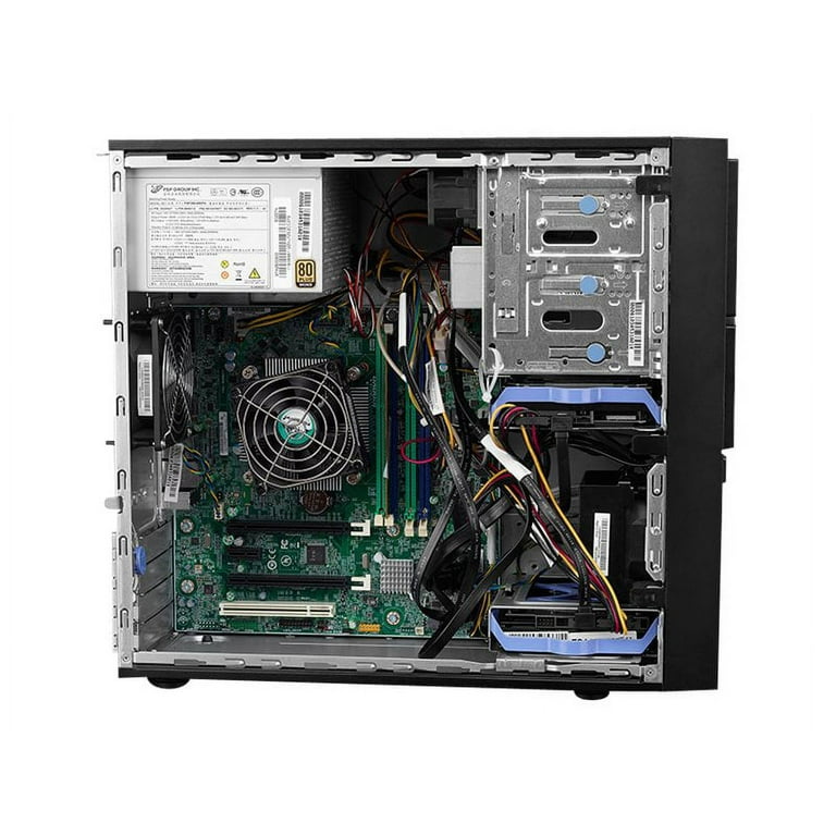 Lenovo ThinkServer TS140 70A4 - Server - tower - 4U - 1-way - 1 x Xeon  E3-1226V3 / up to 3.7 GHz - RAM 4 GB - HDD 2 x 500 GB - DVD-Writer - HD ...