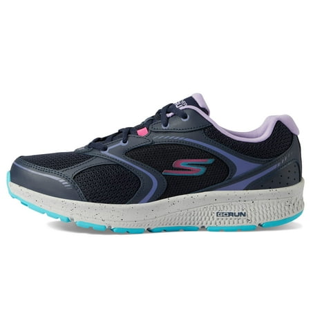 Skechers Women's GO Run CONSISTENT-Vivid Horizon Sneaker, Navy/Lavender ...