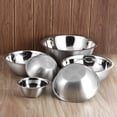 thumbnail image 3 of YBM Home Stainless Steel Mixing Bowl 11.87 inches Diameter - Silver, 5 Quart, 3 of 6