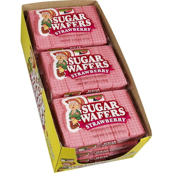 Keebler Sugar Wafers, Strawberry, 2.75 oz, 12 ct