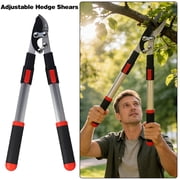 Paddsun 3PCS Garden Shears Set, Retractable Tree Lopper, Hedge Shears and Bypass Pruning Shears, Heavy Duty Branch Trimmer Kit
