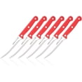 thumbnail image 1 of Ginsu KIS-RD-DS-006-1 Kiso Ensemble de Couteaux à Steak Rouges 6 Pcs, Lavable au Lave-Vaisselle, 3 Pouces L x 11,25 Pouces x 1,5, 1 of 4