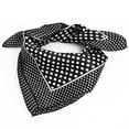 thumbnail image 1 of INSPIRE CHIC Women Polyester Fashion Round Dot Square Scarf Wrap Black White, 1 of 4