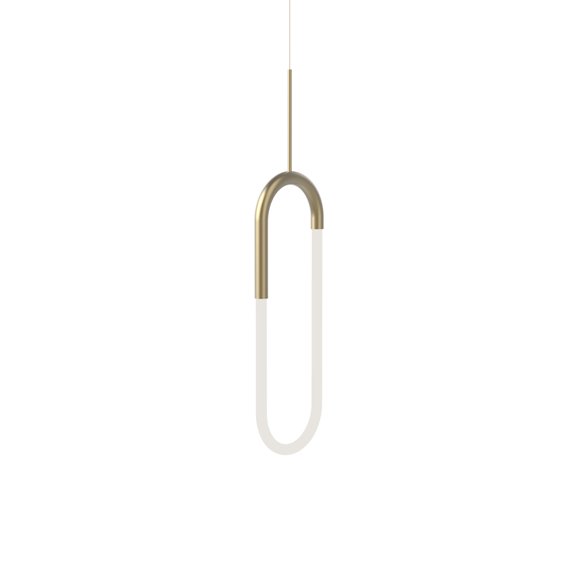 Kuzco Lighting Pd95108 Huron 1" Wide Led Abstract Mini Pendant - Brass
